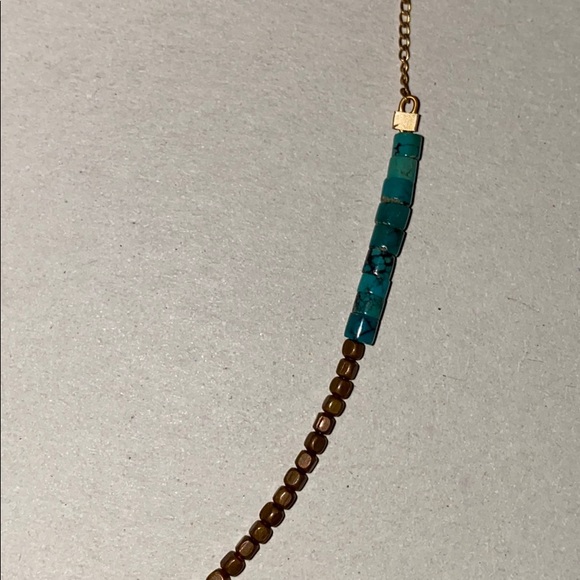 NWOT Handmade Dainty Turquoise Layering Necklace - Picture 4 of 5